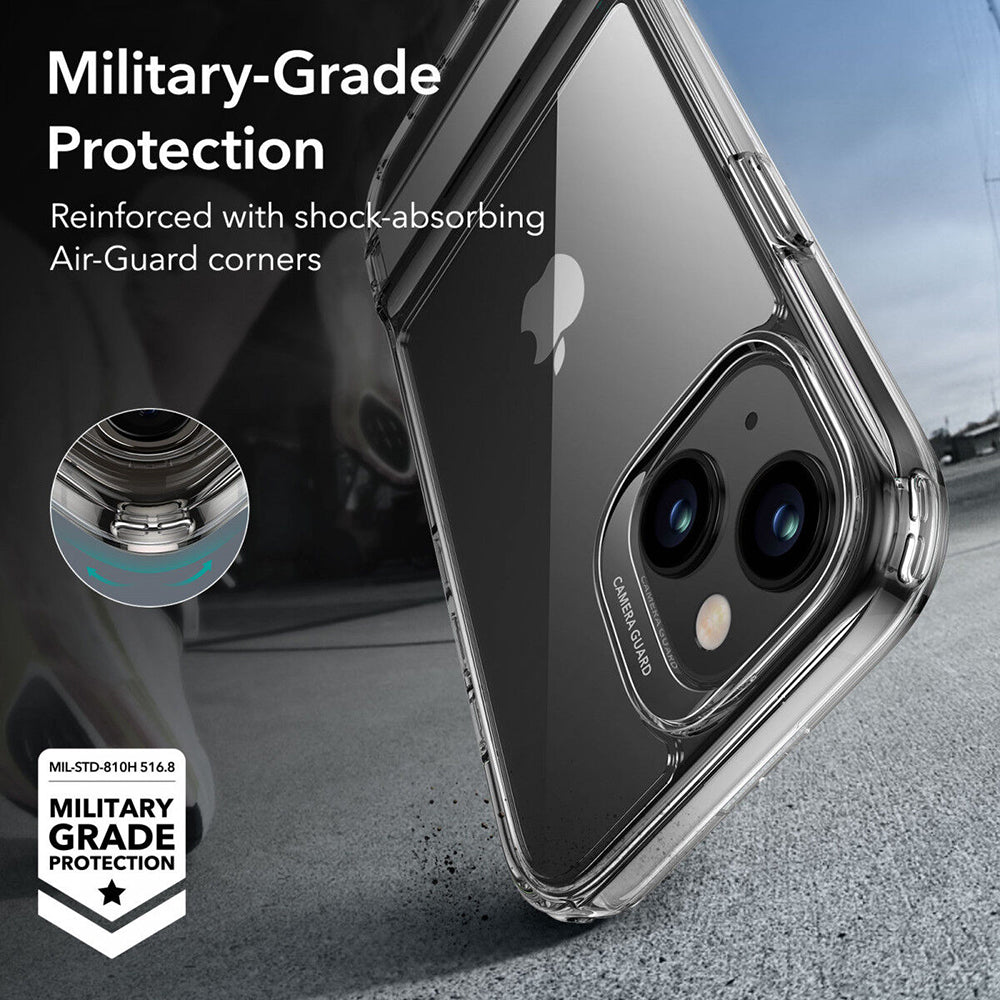 Futrola za Apple iPhone 15 Plus, ESR, Air Shield Boost Kickstand, Prozirna
