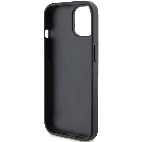 Futrola za Apple iPhone 15 Plus, Karl Lagerfeld, Diagonal Quilted K Pattern, Crna