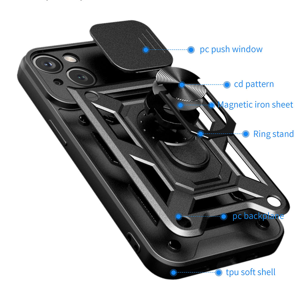 Maska za Apple iPhone 15 Plus, Techsuit, CamShield, Plava