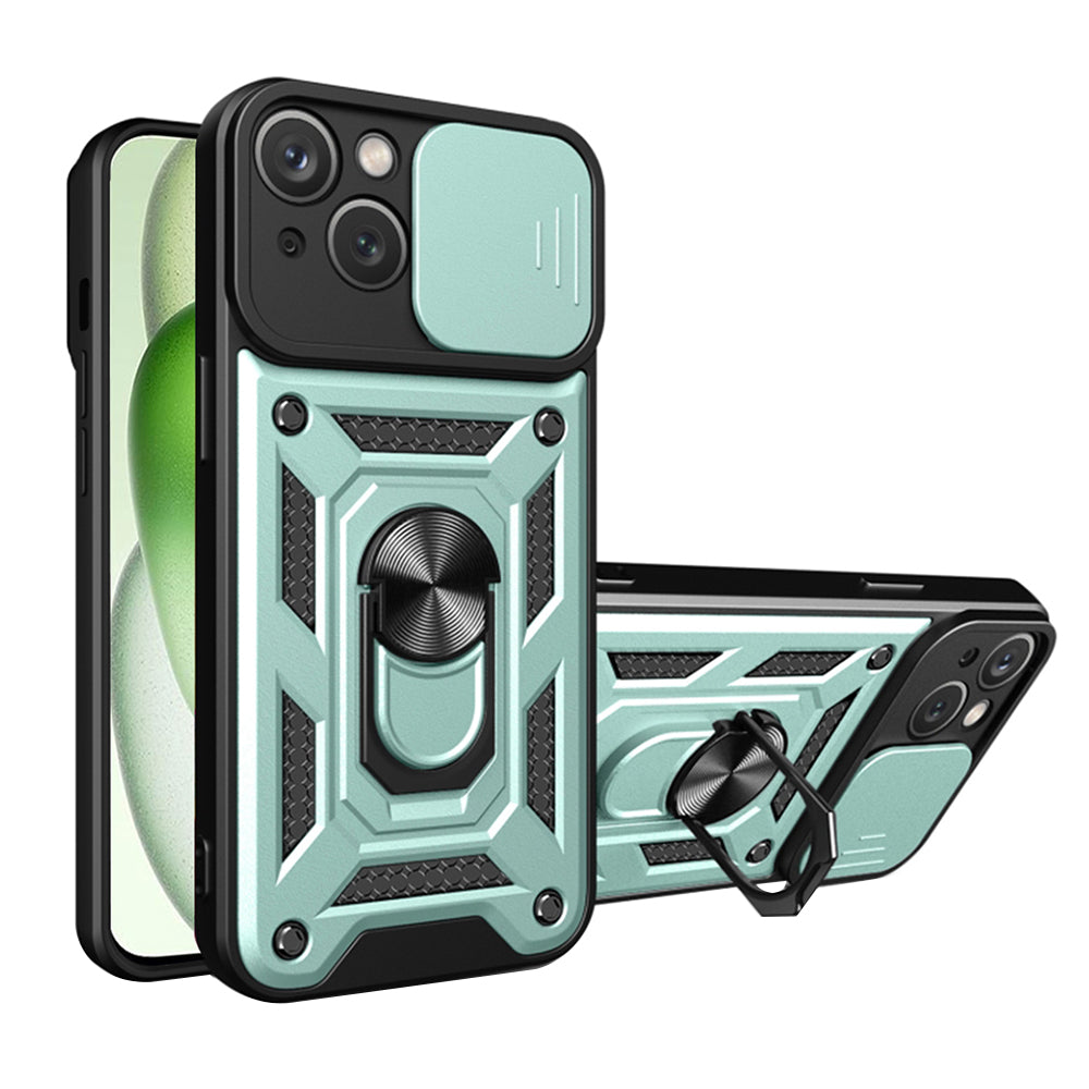 Maska za Apple iPhone 15 Plus, Techsuit, CamShield, Zelena