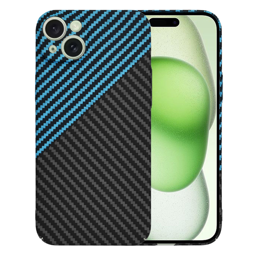 Maska za Apple iPhone 15 Plus, Techsuit, Carbonite FiberShell, Crno Plava