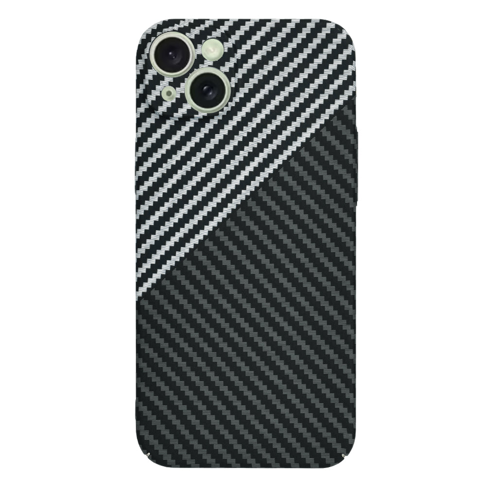 Maska za Apple iPhone 15 Plus, Techsuit, Carbonite FiberShell, Crno Siva