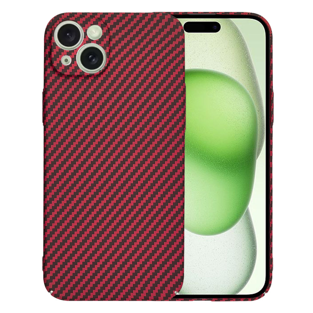 Maska za Apple iPhone 15 Plus, Techsuit, Carbonite FiberShell, Crvena
