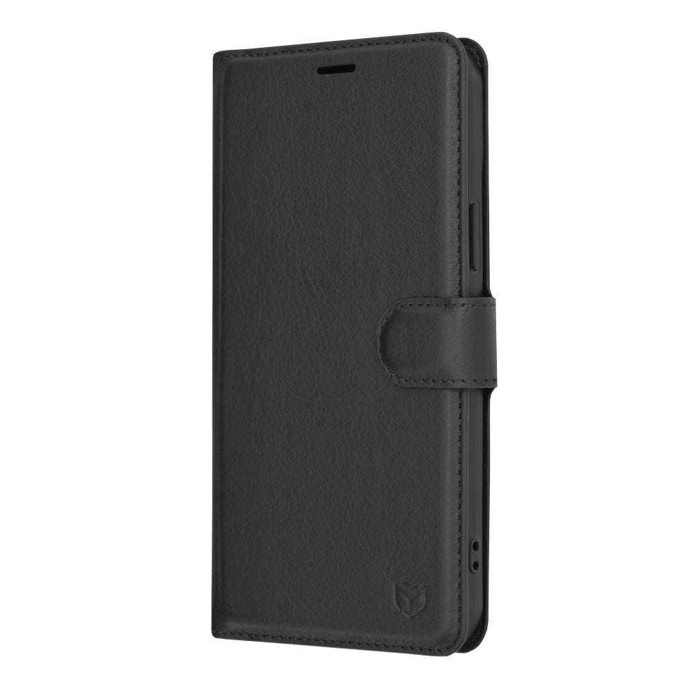 Futrola za Apple iPhone 15 Plus, Techsuit, Leather Folio, Crna