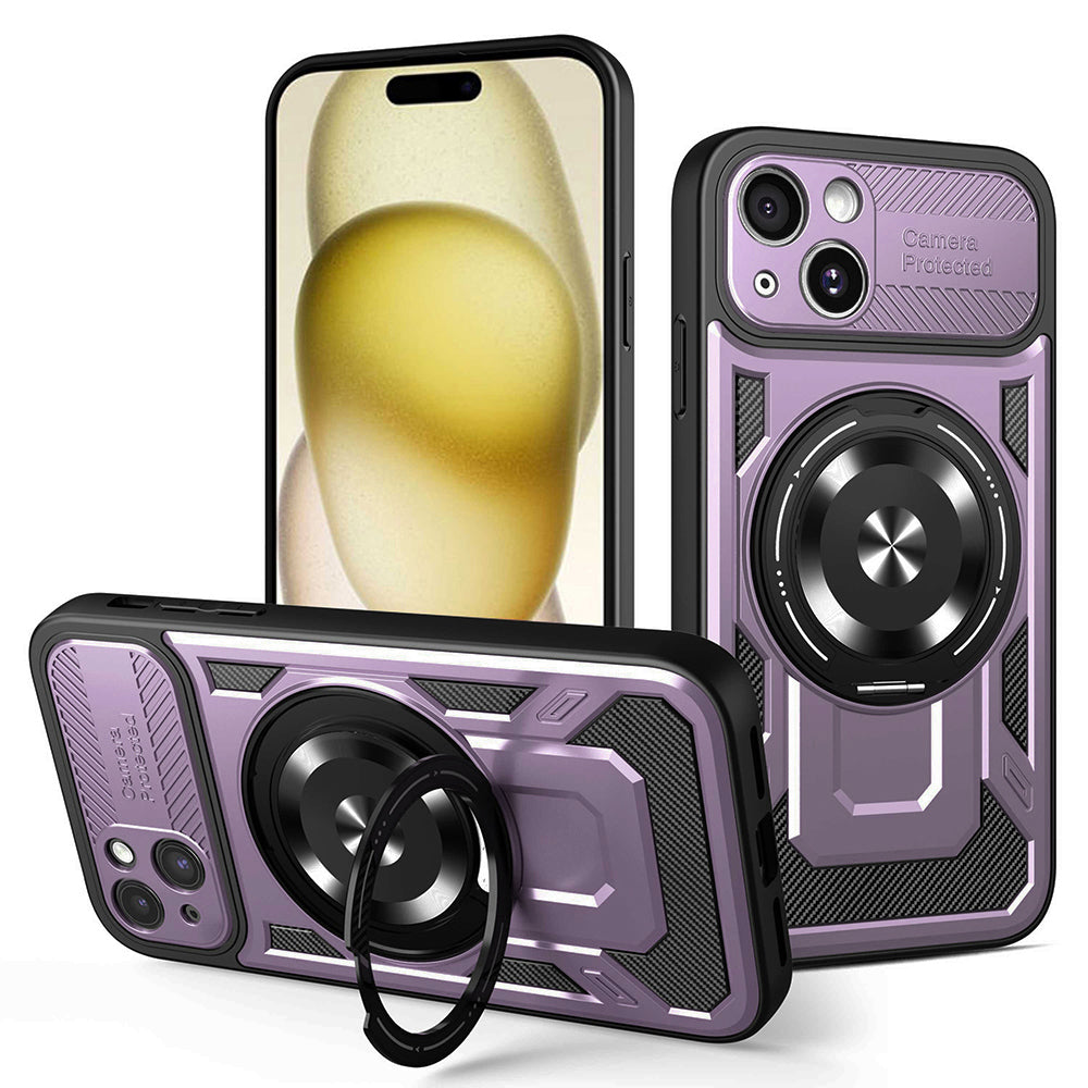 Maska za Apple iPhone 15 Plus, Techsuit, RuggedCam, Ljubičasta