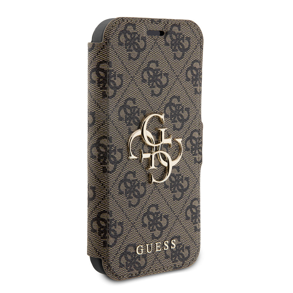 Futrola za Apple iPhone 15 Pro, Guess, 4G Book, Smeđa