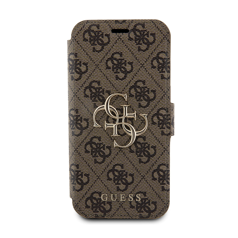 Futrola za Apple iPhone 15 Pro, Guess, 4G Book, Smeđa