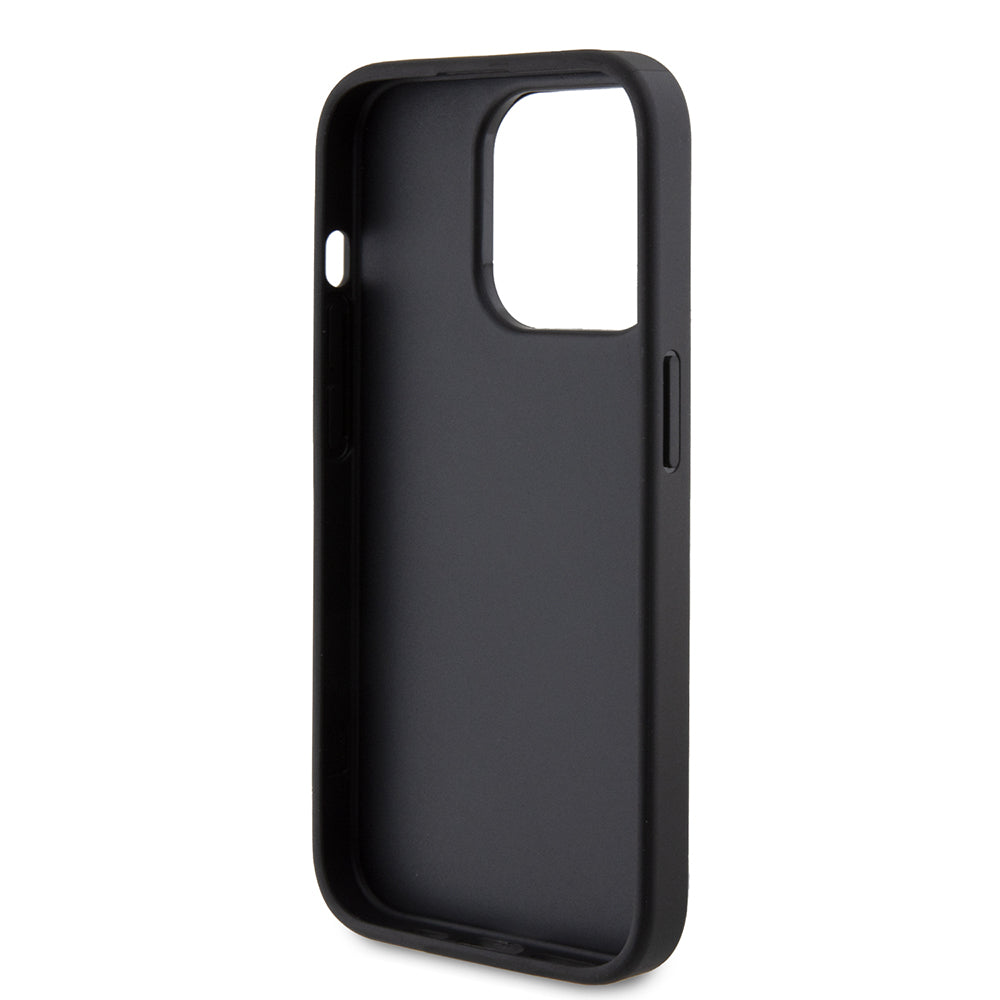 Futrola za Apple iPhone 15 Pro, Guess, 4G Metal Gold Logo, Siva