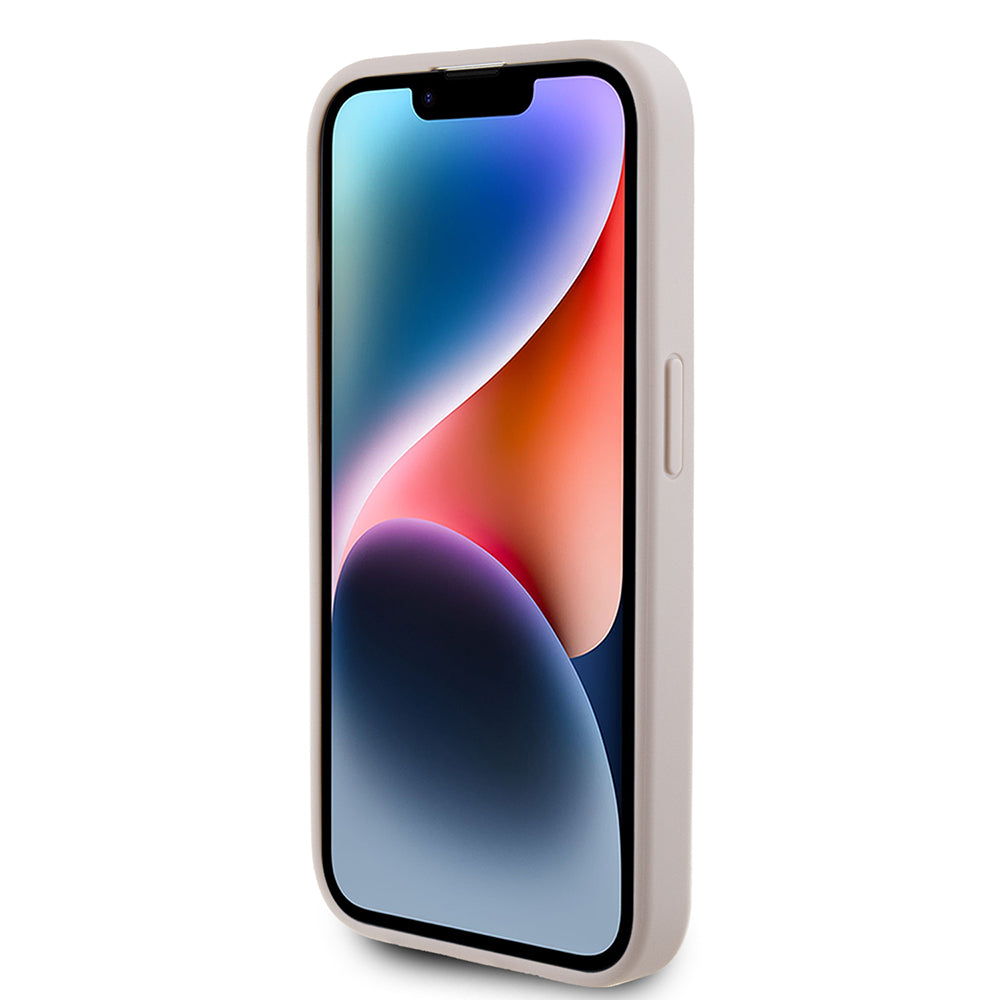 Futrola za Apple iPhone 15 Pro, Guess, 4G Metal Gold Logo, Roza