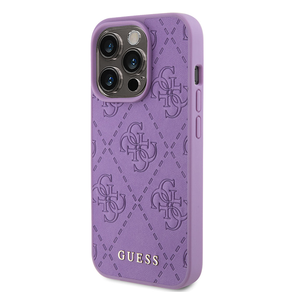 Futrola za Apple iPhone 15 Pro, Guess, 4G Stamped, Svijetlo Ljubičasta