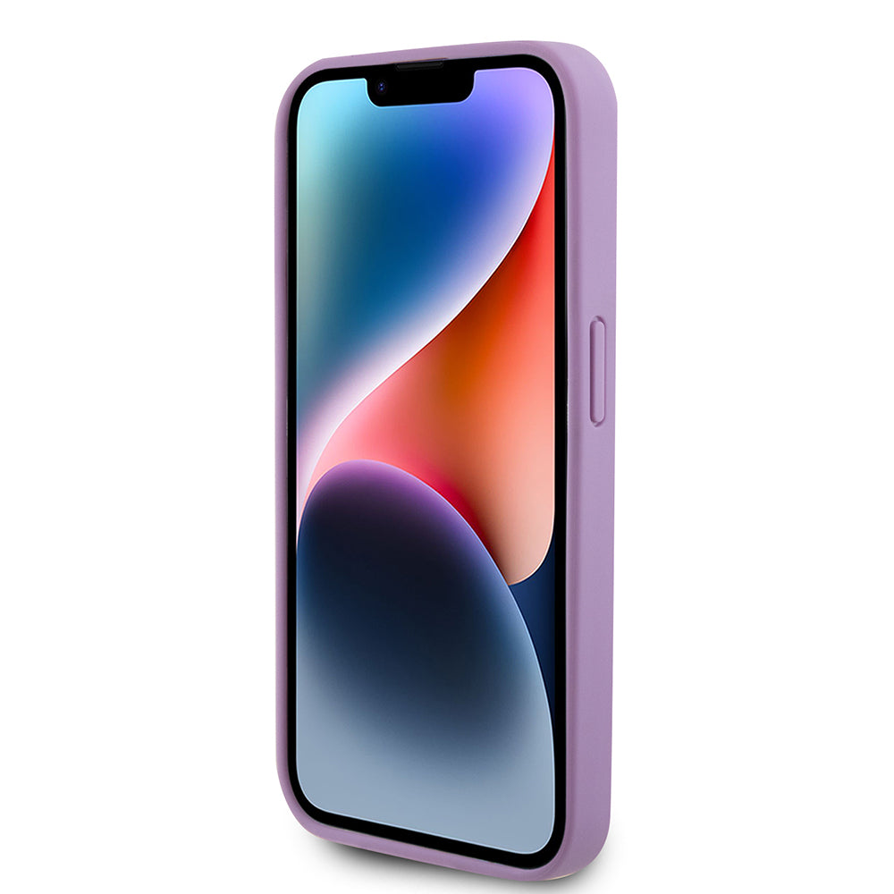 Futrola za Apple iPhone 15 Pro, Guess, 4G Stamped, Svijetlo Ljubičasta