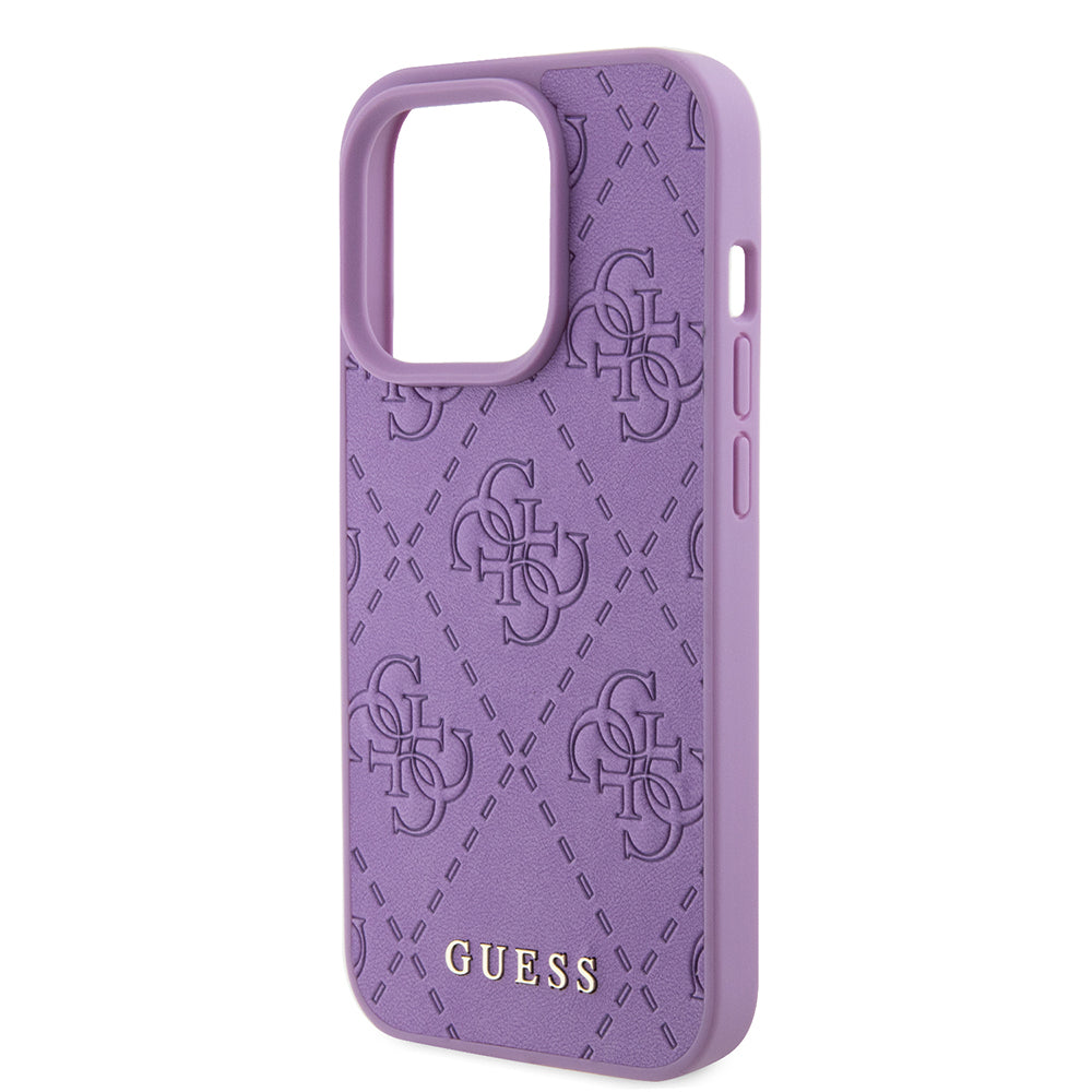 Futrola za Apple iPhone 15 Pro, Guess, 4G Stamped, Svijetlo Ljubičasta