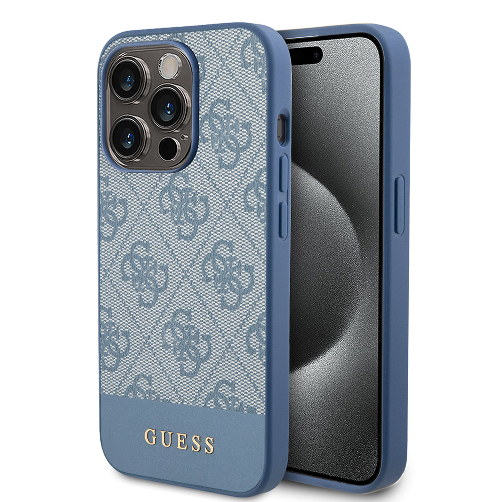Futrola za Apple iPhone 15 Pro, Guess, 4G Stripe, Plava