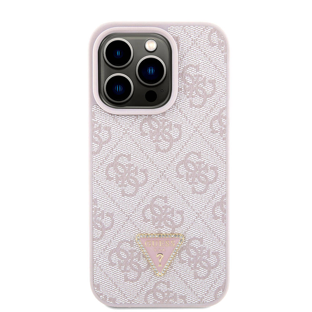 Futrola za Apple iPhone 15 Pro, Guess, Crossbody 4G Metal Logo, Roza