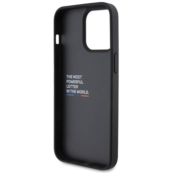 Futrola za Apple iPhone 15 Pro Max, BMW, Stamp Tricolor, Crna