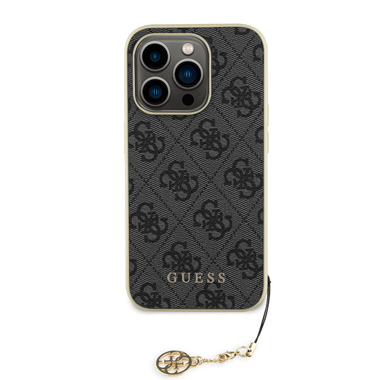 Futrola za Apple iPhone 15 Pro Max, Guess, 4G Charm, Siva