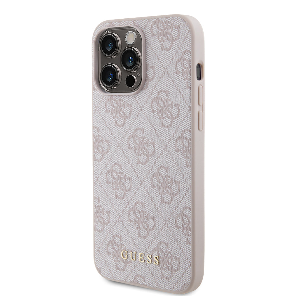 Futrola za Apple iPhone 15 Pro Max, Guess, 4G Metal Gold Logo, Roza