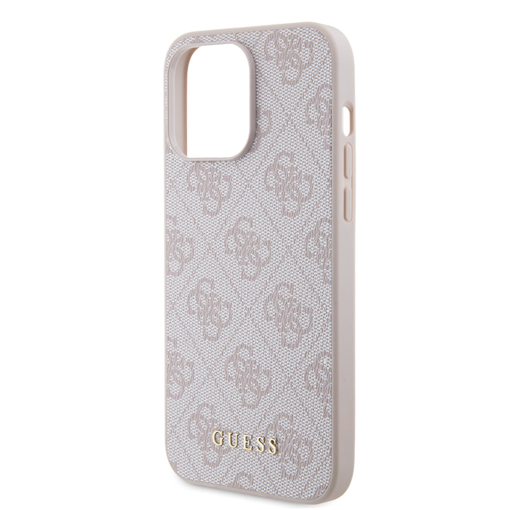 Futrola za Apple iPhone 15 Pro Max, Guess, 4G Metal Gold Logo, Roza