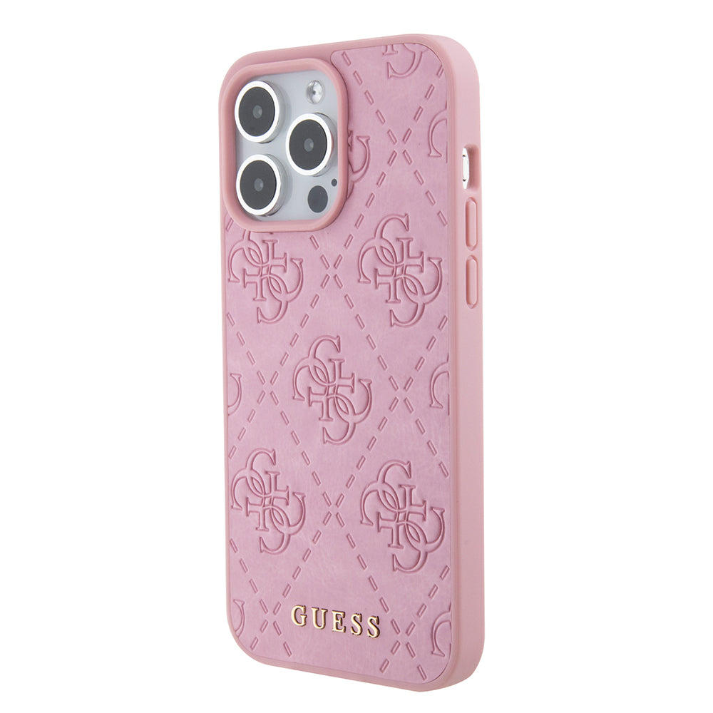 Futrola za Apple iPhone 15 Pro Max, Guess, 4G Stamped, Roza