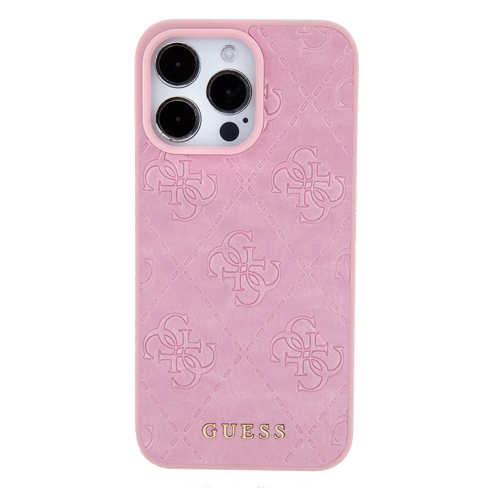 Futrola za Apple iPhone 15 Pro Max, Guess, 4G Stamped, Roza