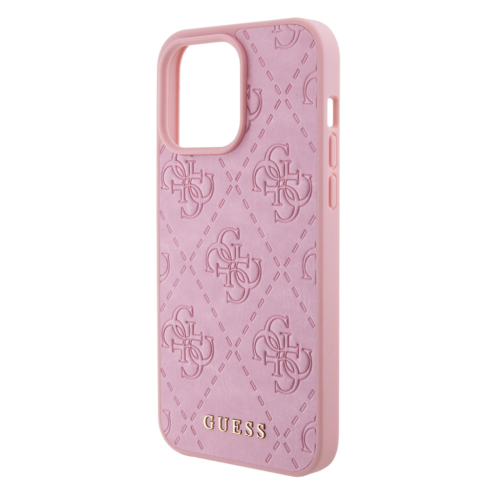 Futrola za Apple iPhone 15 Pro Max, Guess, 4G Stamped, Roza