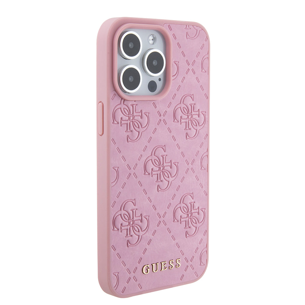Futrola za Apple iPhone 15 Pro Max, Guess, 4G Stamped, Roza
