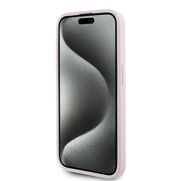 Futrola za Apple iPhone 15 Pro Max, Karl Lagerfeld, Diagonal Quilted Script, Roza
