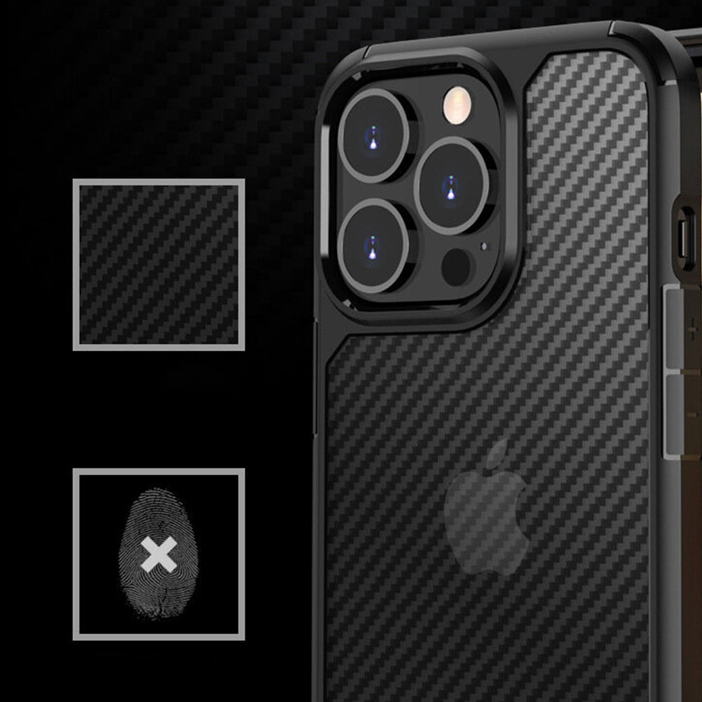 Futrola za Apple iPhone 15 Pro Max, Techsuit, CarbonFuse, Crna