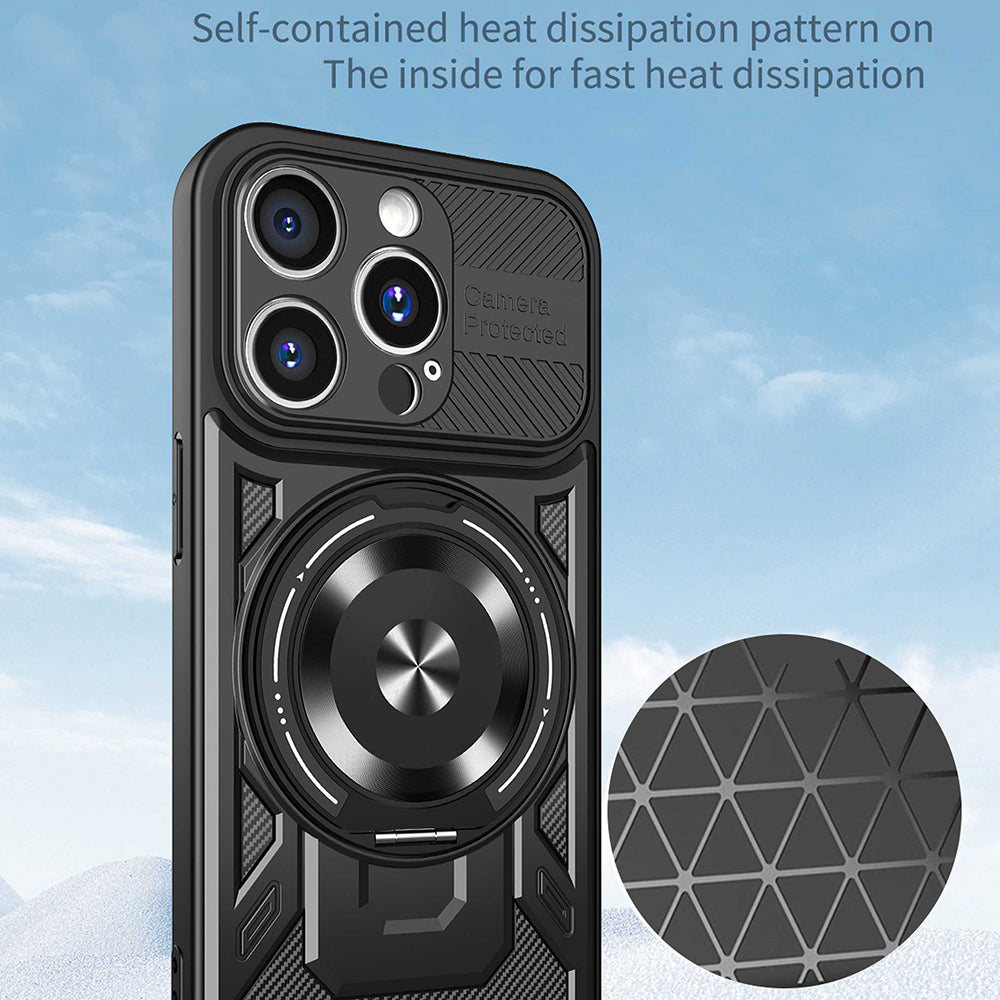 Maska za Apple iPhone 15 Pro Max, Techsuit, RuggedCam, Ljubičasta