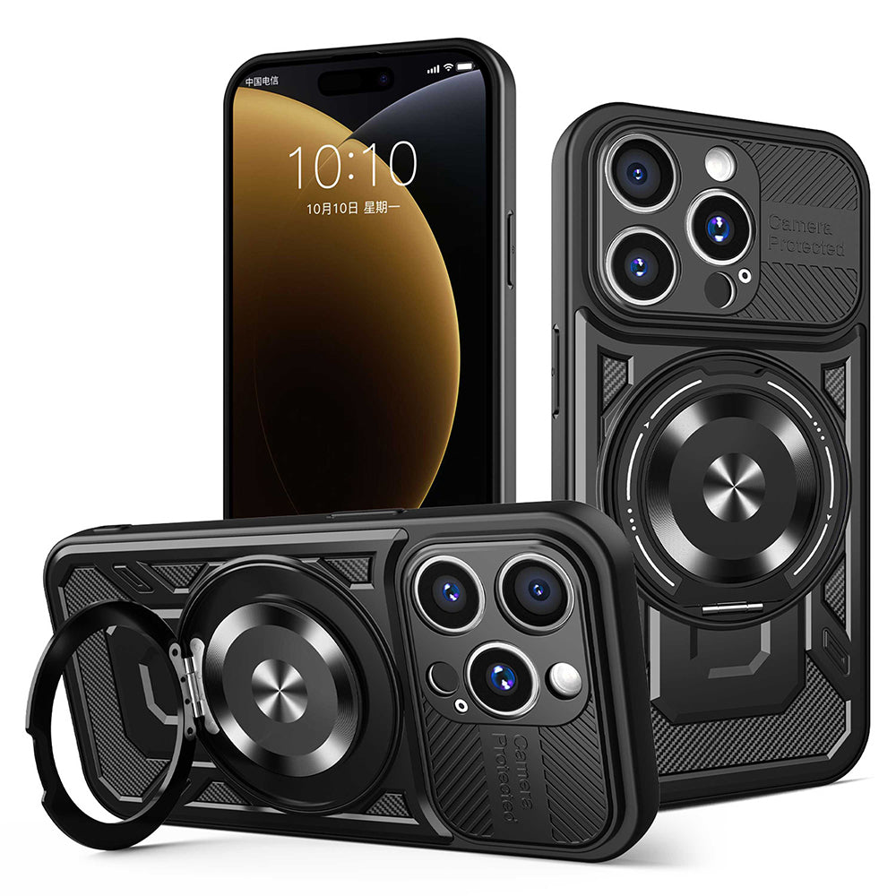 Maska za Apple iPhone 15 Pro Max, Techsuit, RuggedCam, Crna