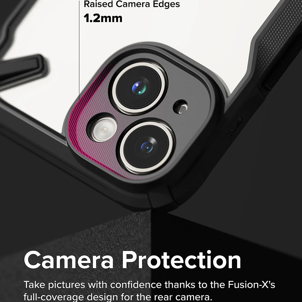 Futrola za Apple iPhone 15, Ringke, Fusion X, Crna