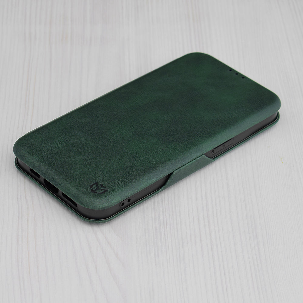 Maska za Apple iPhone 15, Techsuit, Safe Wallet Plus, Zelena