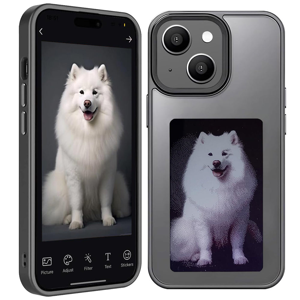 Maska za Apple iPhone 15, Techsuit, SmartScreen NFC, Crna