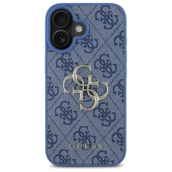 Futrola za Apple iPhone 16, Guess, 4G Big Logo, Plava
