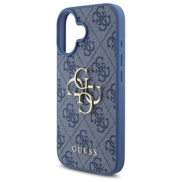 Futrola za Apple iPhone 16, Guess, 4G Big Logo, Plava