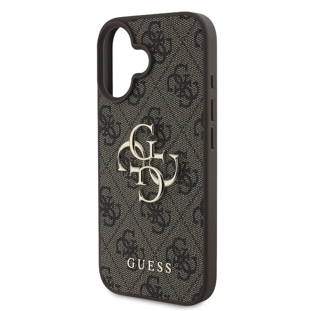 Futrola za Apple iPhone 16, Guess, 4G Big Logo, Smeđa