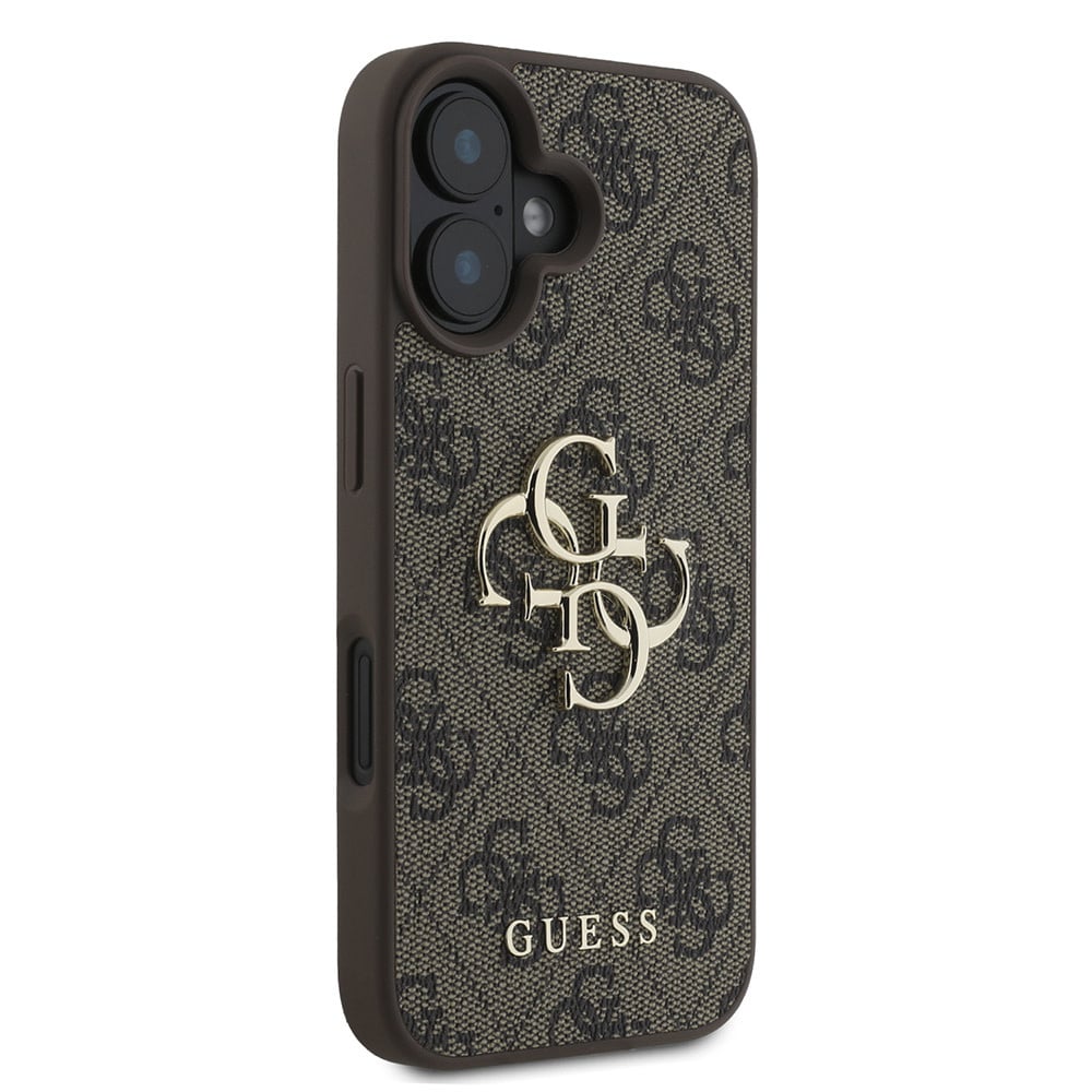 Futrola za Apple iPhone 16, Guess, 4G Big Logo, Smeđa
