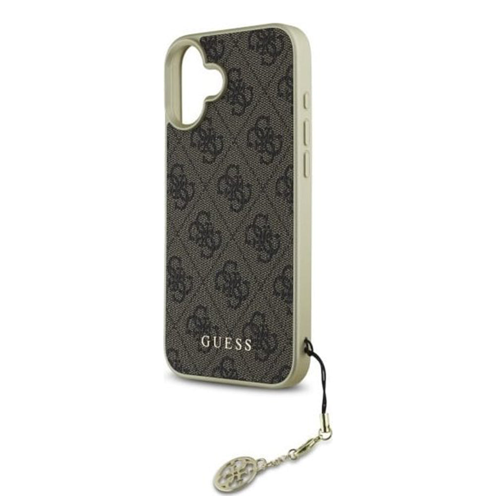 Futrola za Apple iPhone 16, Guess, 4G Charm, Smeđa
