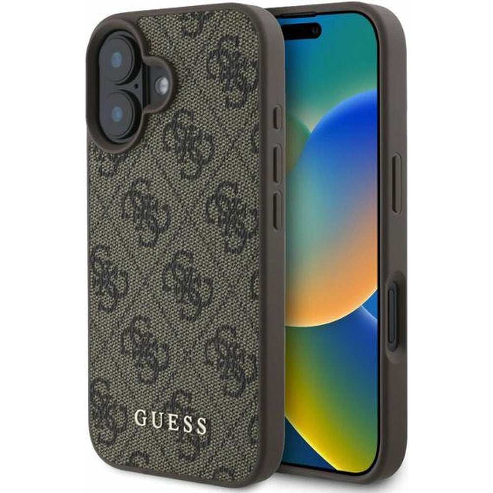 Futrola za Apple iPhone 16, Guess, 4G Classic, smeđa