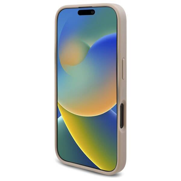 Futrola za Apple iPhone 16, Guess, 4G Triangle Logo, Bijela