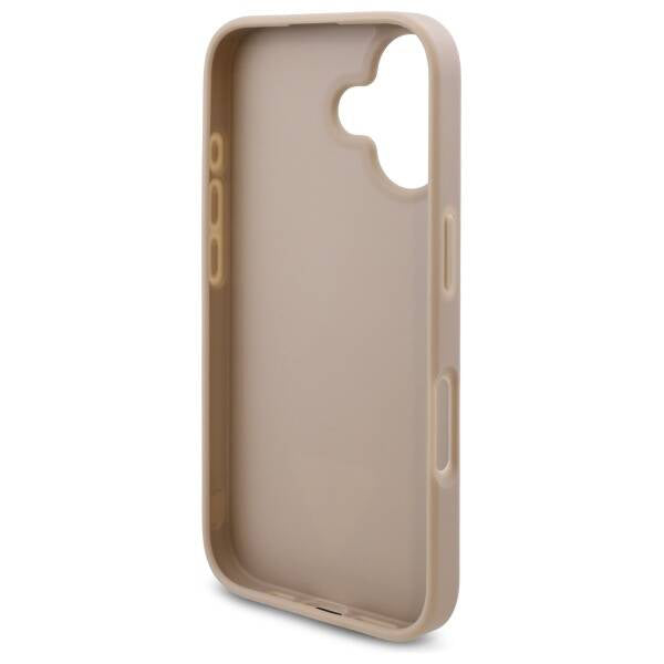 Futrola za Apple iPhone 16, Guess, 4G Triangle Logo, Bijela