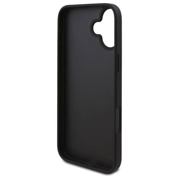 Futrola za Apple iPhone 16, Guess, 4G Triangle Logo, Crna