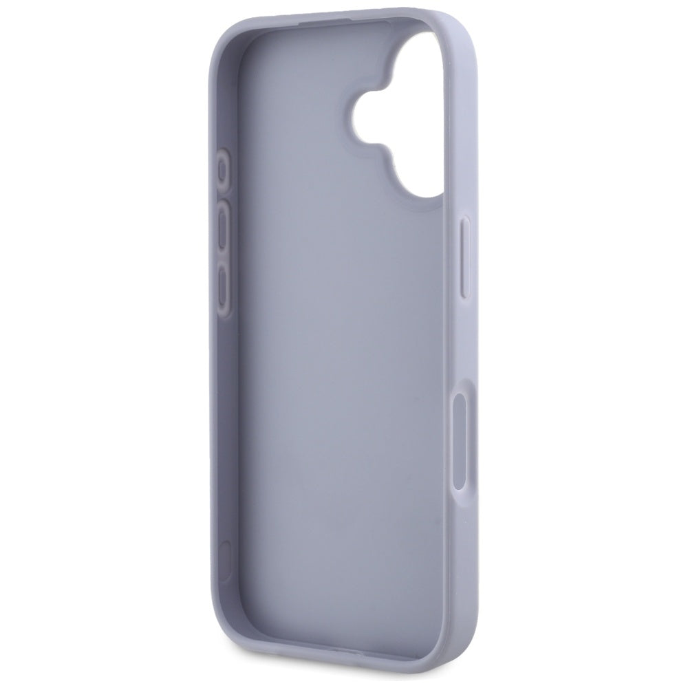 Futrola za Apple iPhone 16, Guess, Hot Stamp 4G Pattern Triangle Logo, Svijetlo Ljubičasta