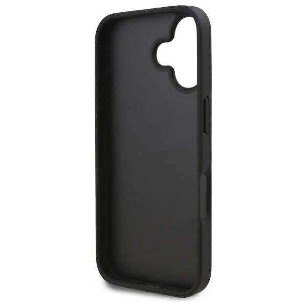 Futrola za Apple iPhone 16, Karl Lagerfeld, Cardslots Monogram, Crna