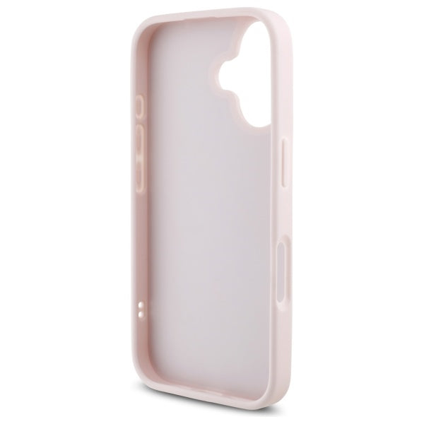 Futrola za Apple iPhone 16, Karl Lagerfeld, Diagonal Quilted Script, Roza