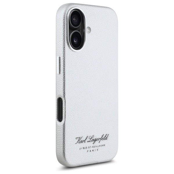 Futrola za Apple iPhone 16, Karl Lagerfeld, RSG, Siva