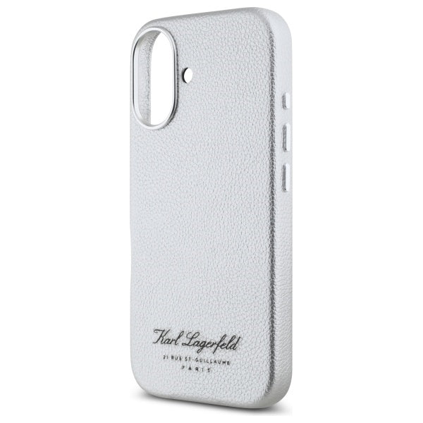Futrola za Apple iPhone 16, Karl Lagerfeld, RSG, Siva