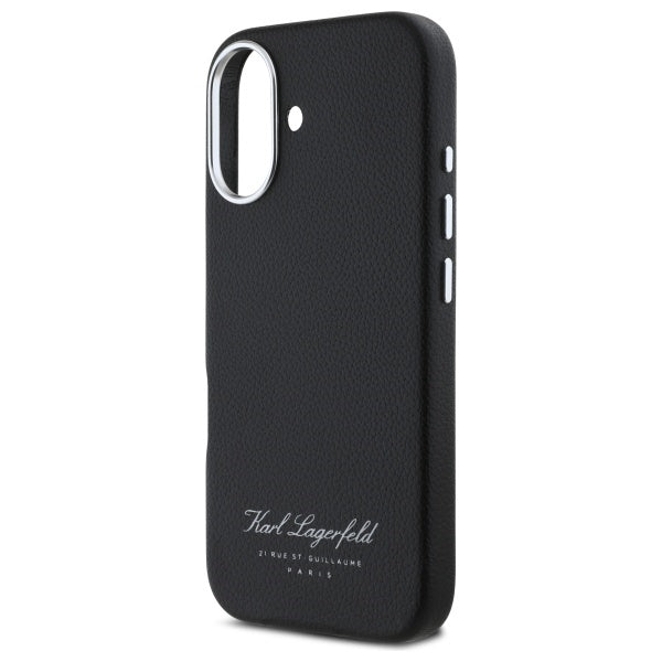 Futrola za Apple iPhone 16, Karl Lagerfeld, RSG, Crna