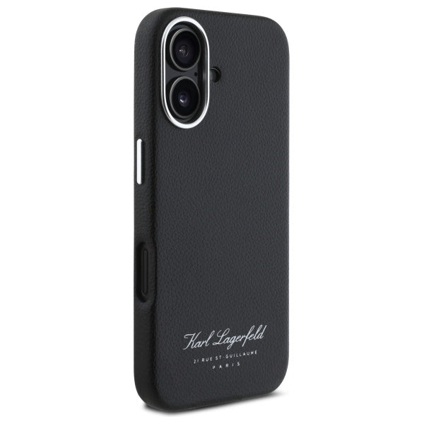 Futrola za Apple iPhone 16, Karl Lagerfeld, RSG, Crna