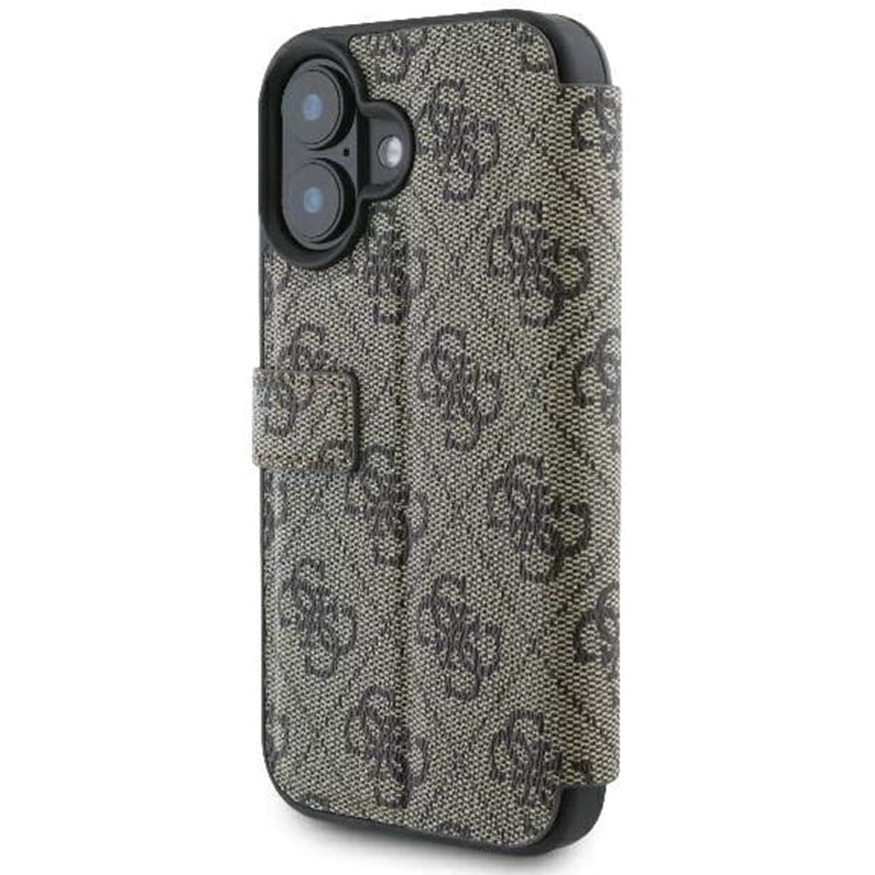 Futrola za Apple iPhone 16 Plus, Guess, 4G Book, Smeđa